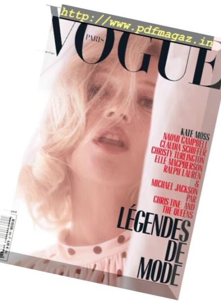 Vogue Paris – septembre 2018 Cover