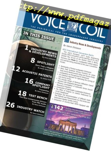 Voice Coil – June 2017 Cover