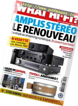 What Hi-Fi France – Septembre 2018