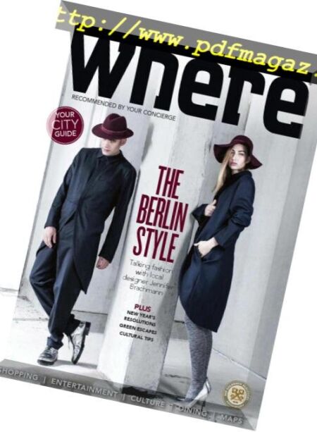 Where Berlin – January 2017 Cover