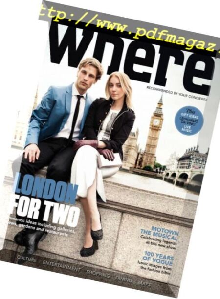 Where London – January 2016 Cover