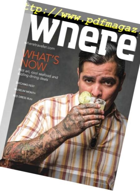 Where New Orleans – August 2017 Cover