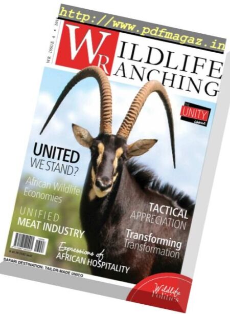 Wildlife Ranching Magazine – August 2018 Cover