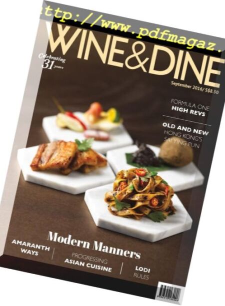 Wine & Dine – September 2016 Cover