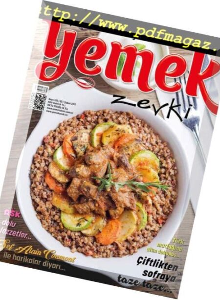Yemek Zevki – Subat 2017 Cover