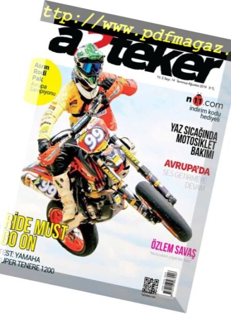 A2Teker – Mayis 2014 Cover