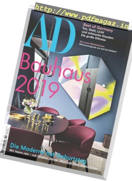 AD Architectural Digest Germany – Oktober 2018 Cover