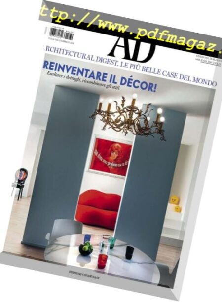 AD Architectural Digest Italia – Febbraio 2018 Cover
