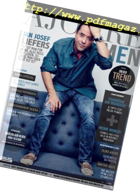 Ajoure Men – Oktober 2018 Cover