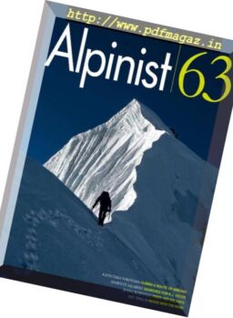 Alpinist Magazine – August 2018