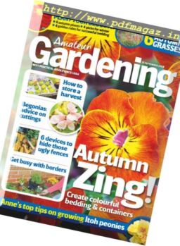 Amateur Gardening – 25 September 2018