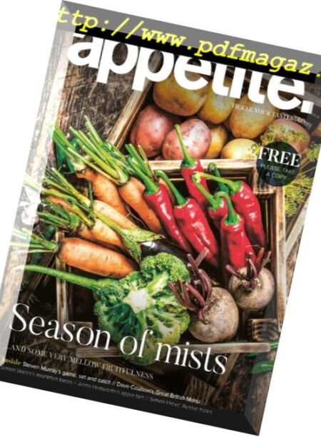 Appetite. Magazine – September-October 2018 Cover