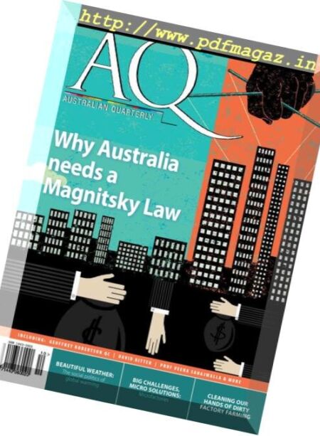 AQ Australian Quarterly – October 2018 Cover