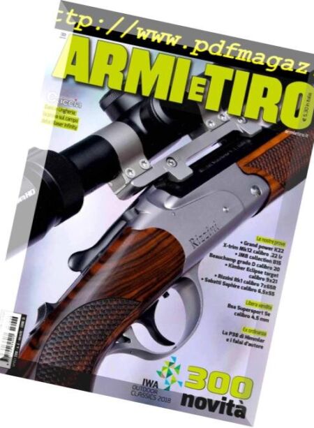 Armi e Tiro – Aprile 2018 Cover
