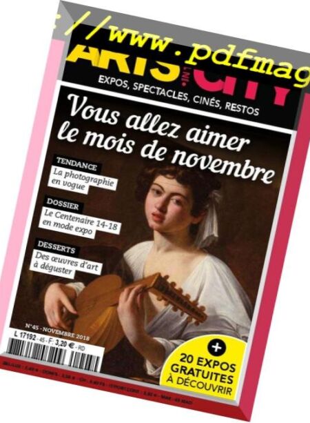 Arts in the City – Novembre 2018 Cover