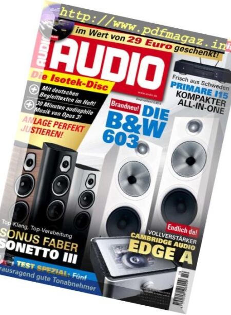 Audio – Oktober 2018 Cover