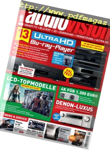 Audiovision – November 2018 Cover