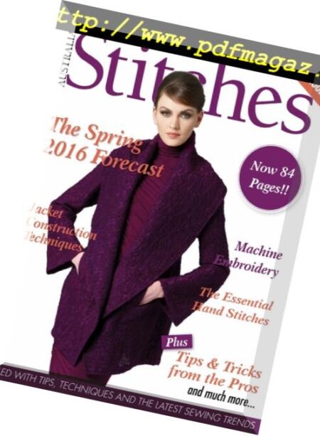 Australian Stitches – June 2016 Cover