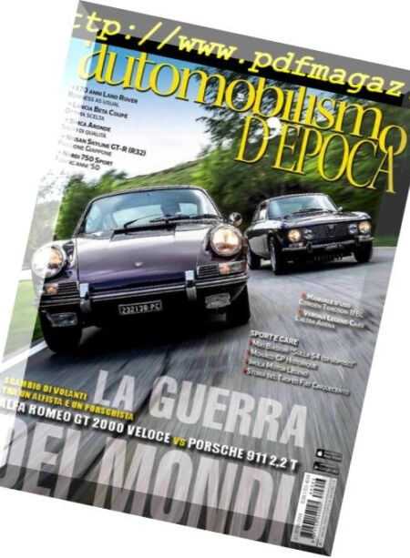Automobilismo d’Epoca – Giugno 2018 Cover