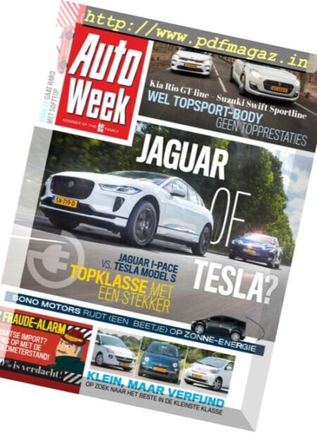 AutoWeek Netherlands – 29 augustus 2018 Cover