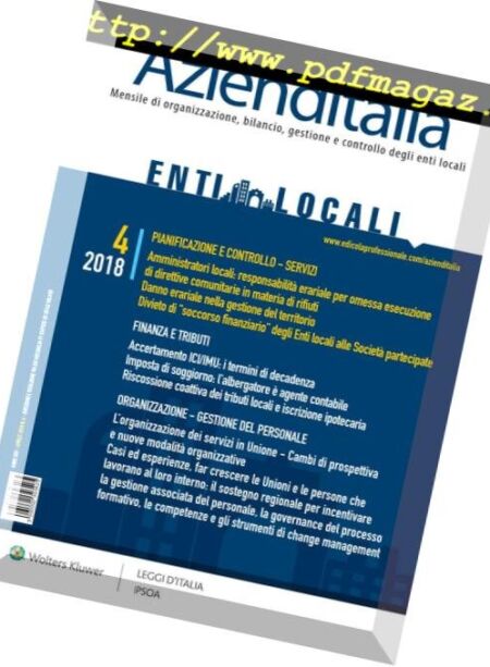 Azienditalia – Aprile 2018 Cover