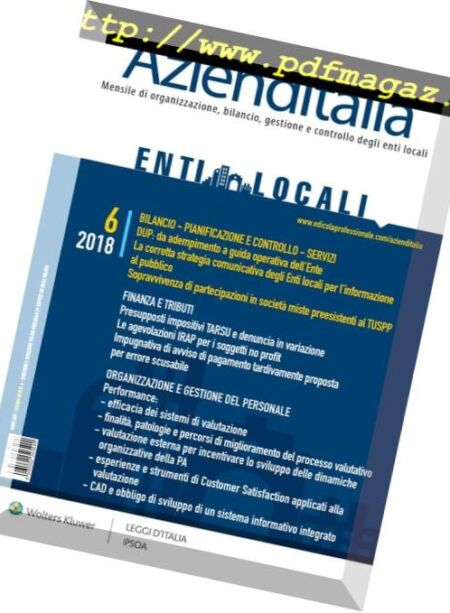 Azienditalia – Giugno 2018 Cover