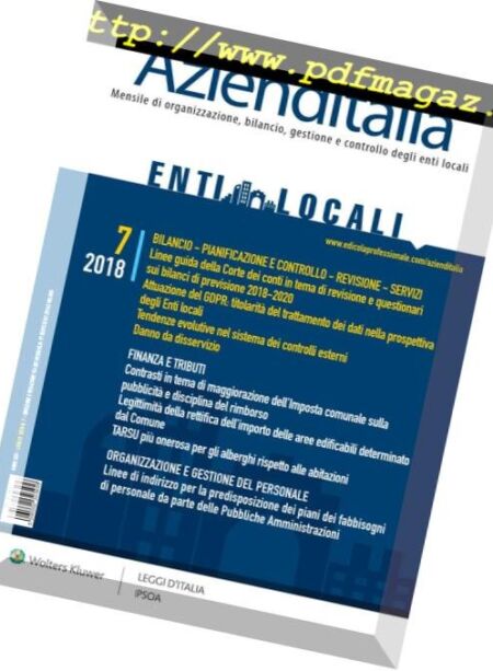 Azienditalia – Luglio 2018 Cover