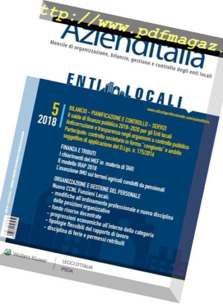 Azienditalia – Maggio 2018 Cover