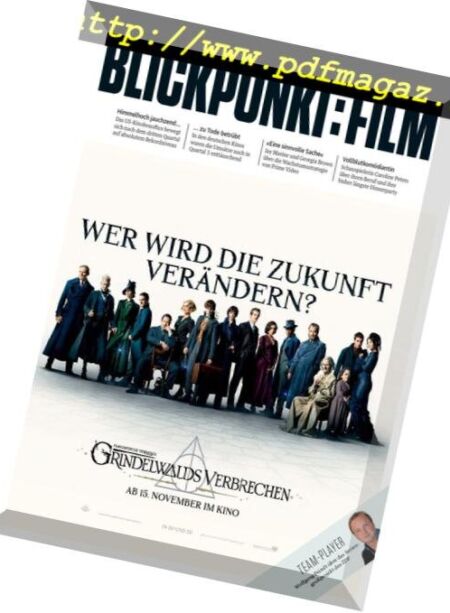 Blickpunkt Film – 15 Oktober 2018 Cover