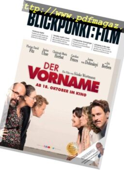 Blickpunkt Film – 17 September 2018