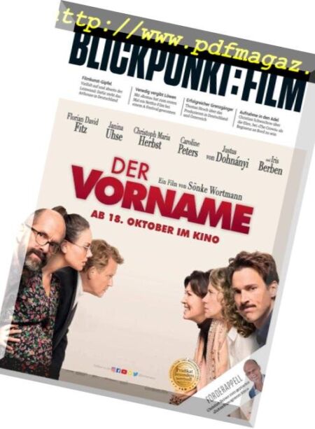 Blickpunkt Film – 17 September 2018 Cover