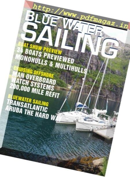 Blue Water Sailing – September 2018 Cover