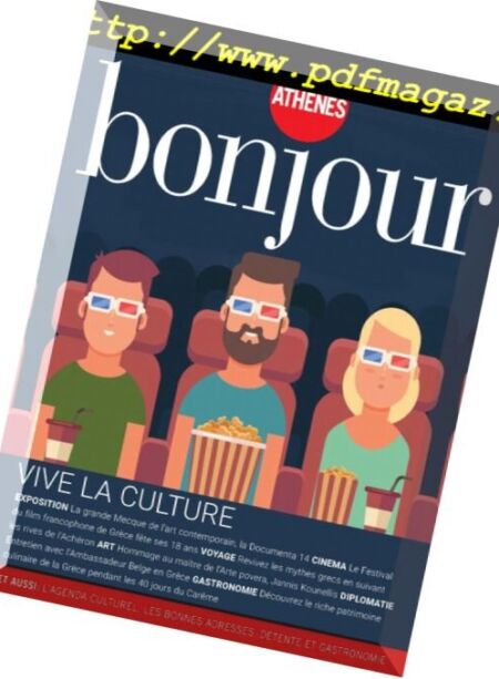 Bonjour Athenes – avril 2017 Cover