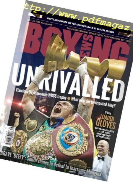 Boxing News – July 26, 2018 Cover