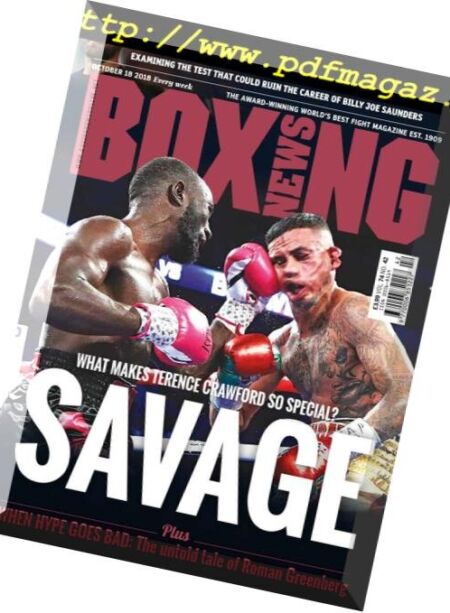 Boxing News – October 18, 2018 Cover
