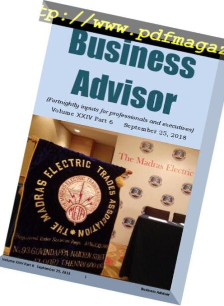 Business Advisor – September 24, 2018 Cover