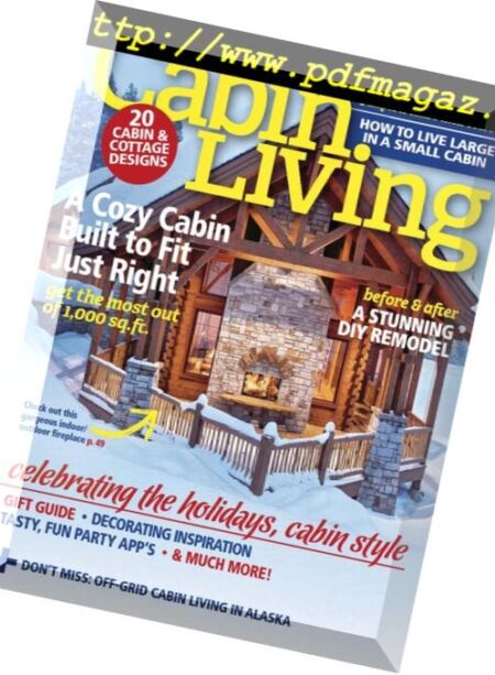 Cabin Living – December-January 2016 Cover