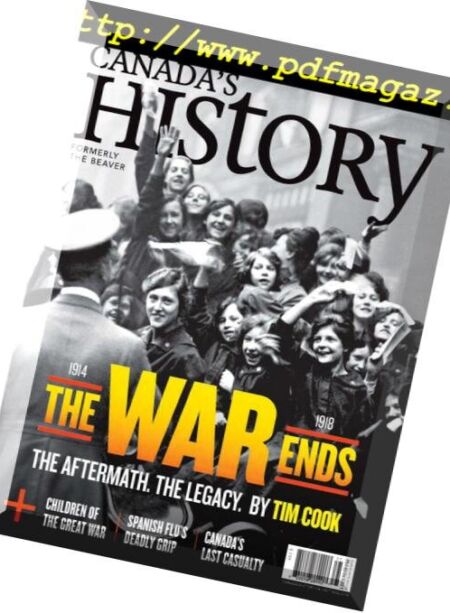 Canada’s History – October-November 2018 Cover