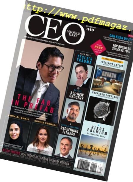 CEO Middle East – September 2018 Cover