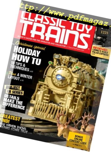 Classic Toy Trains – December 2018 Cover