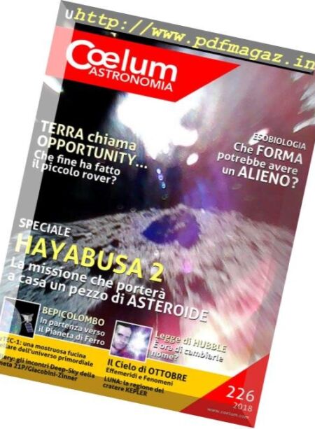 Coelum Astronomia – N 226, 2018 Cover