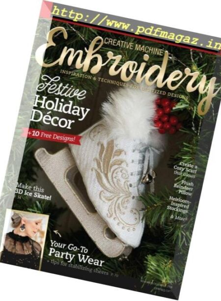 Creative Machine Embroidery – October 2018 Cover