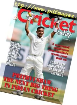 Cricket Today – 12 October 2018