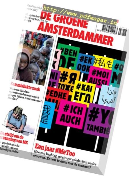De Groene Amsterdammer – 28 september 2018 Cover