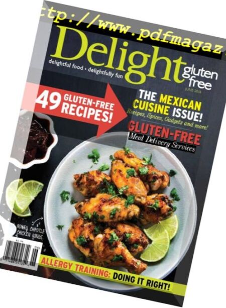 Delight Gluten Free – April 2016 Cover