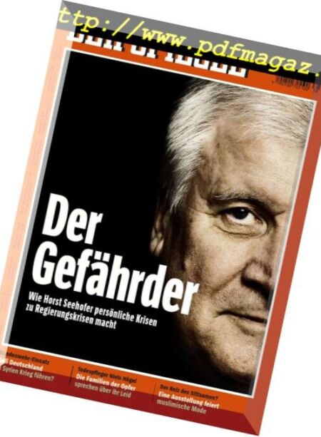 Der Spiegel – 15 September 2018 Cover