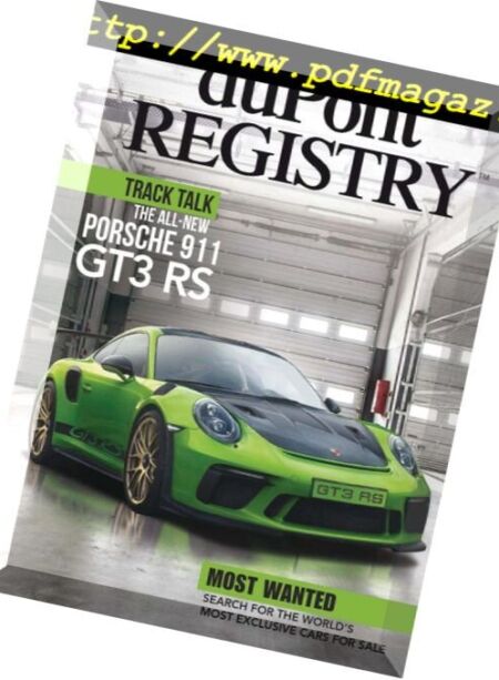 duPont Registry – August 2018 Cover