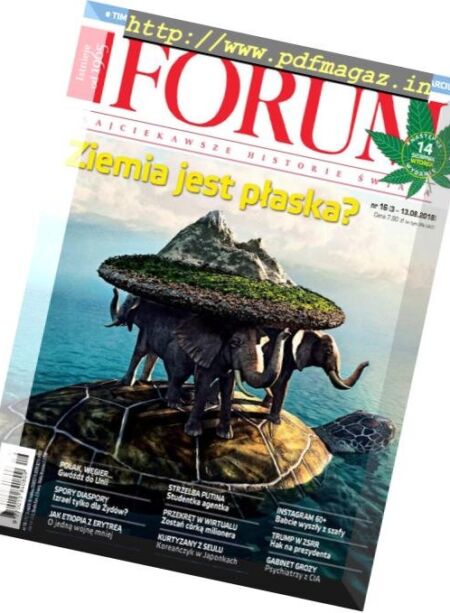 Dwutygodnik Forum – 3 sierpnia 2018 Cover