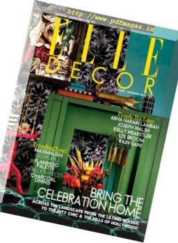 Elle Decor India – October-November 2018