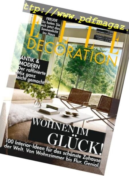 Elle Decoration Germany – September-Oktober 2018 Cover
